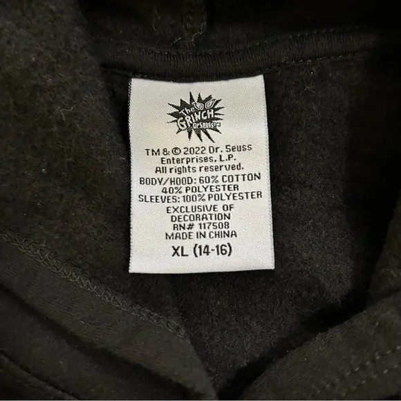 Dr. Seuss Black Grinch and Max Holiday Sweater - Picture 6 of 8
